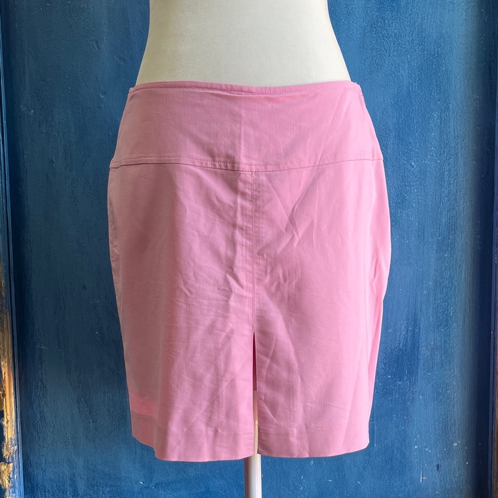 Ashworth Light Pink A-Line Skirt with Zip Pocket